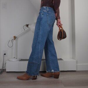 paige jeans wide leg size 26 upcycled